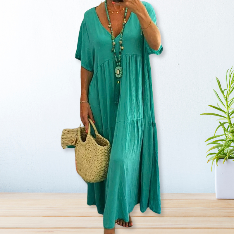 Maelis | Cotton Linen Dress