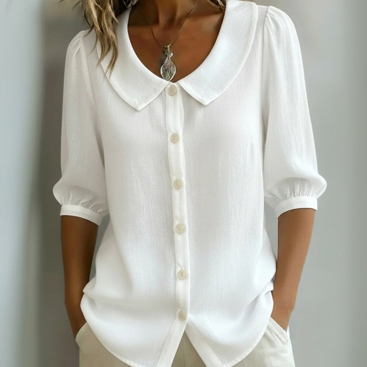CHARLY - Casual Solid Color Blouse