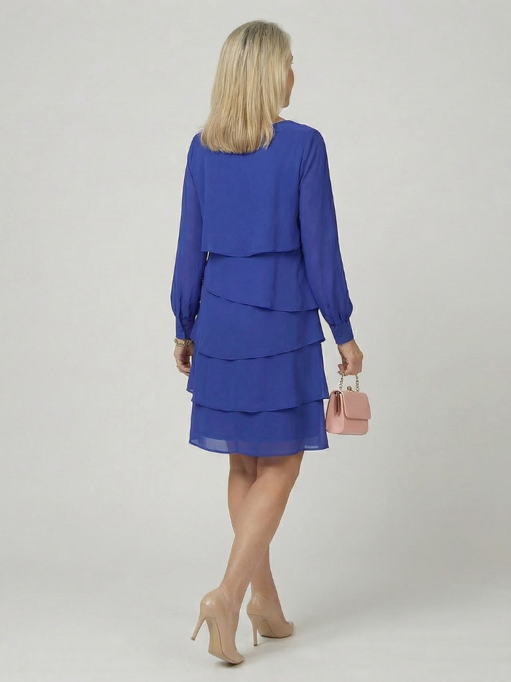 KIRAX - Clean Layered Knee Length Dress
