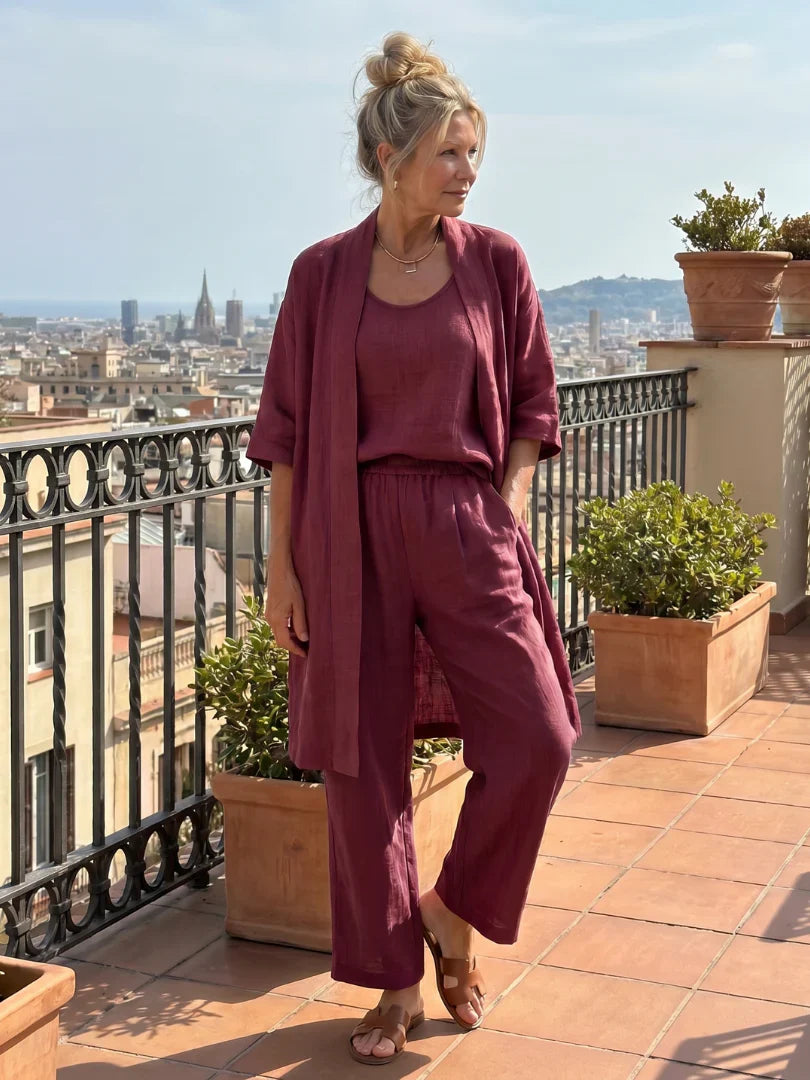 Linnea - Lightweight Linen Set