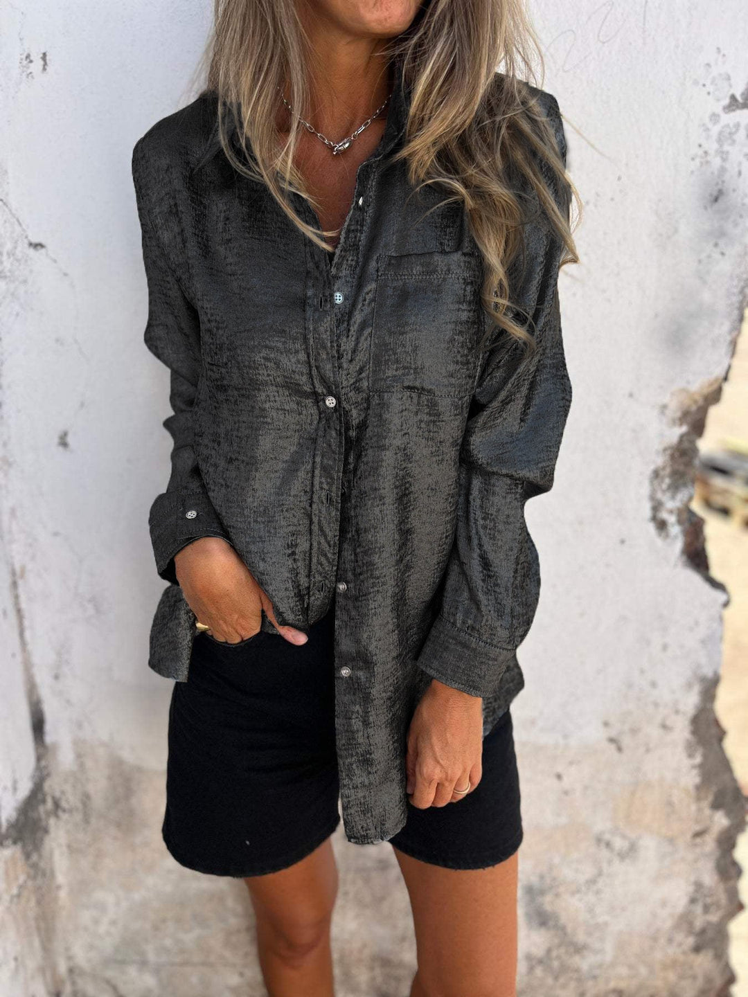 Loulou - Chic Shimmer Shirt