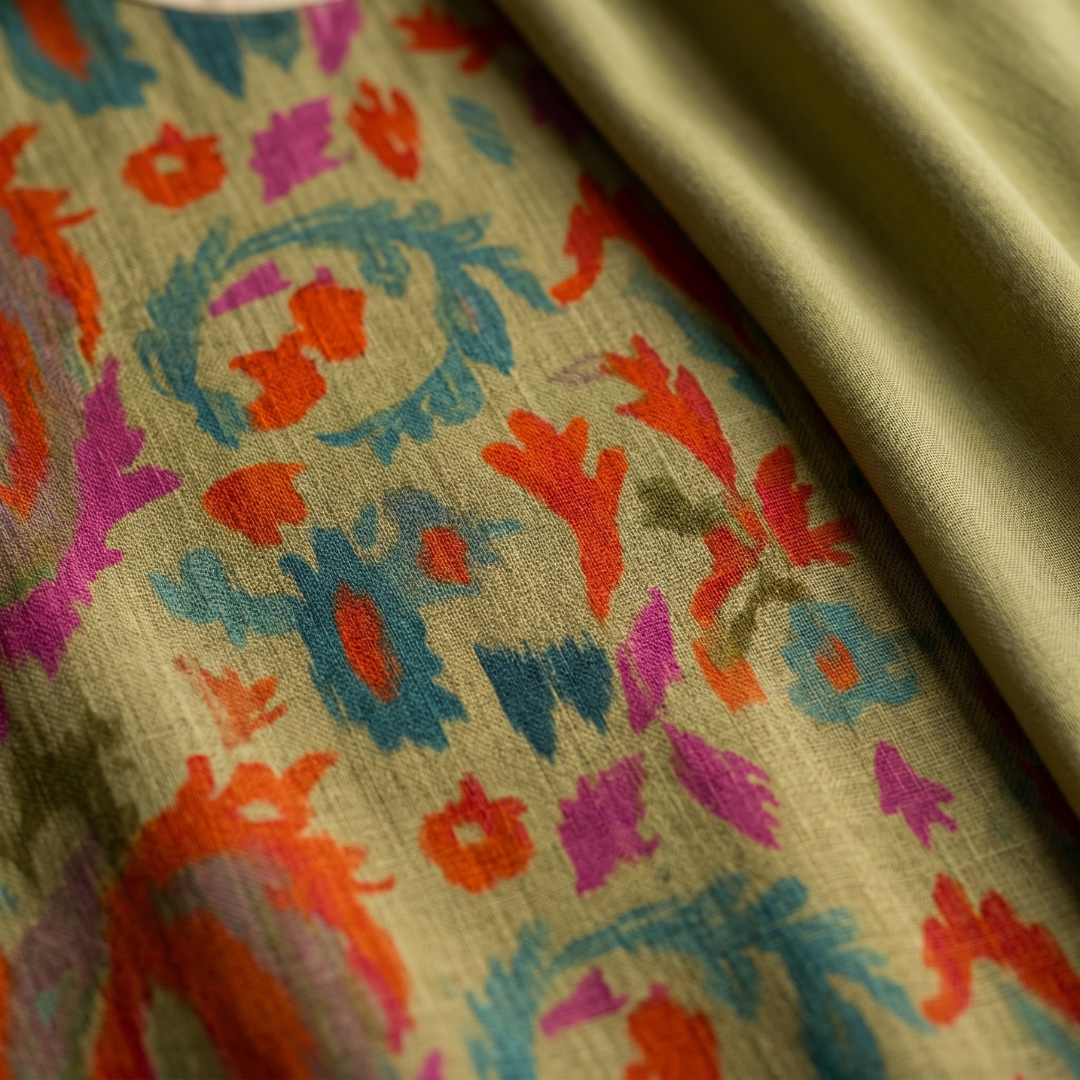 Daniela - Printed Maxi Dress with Matching Cardigan