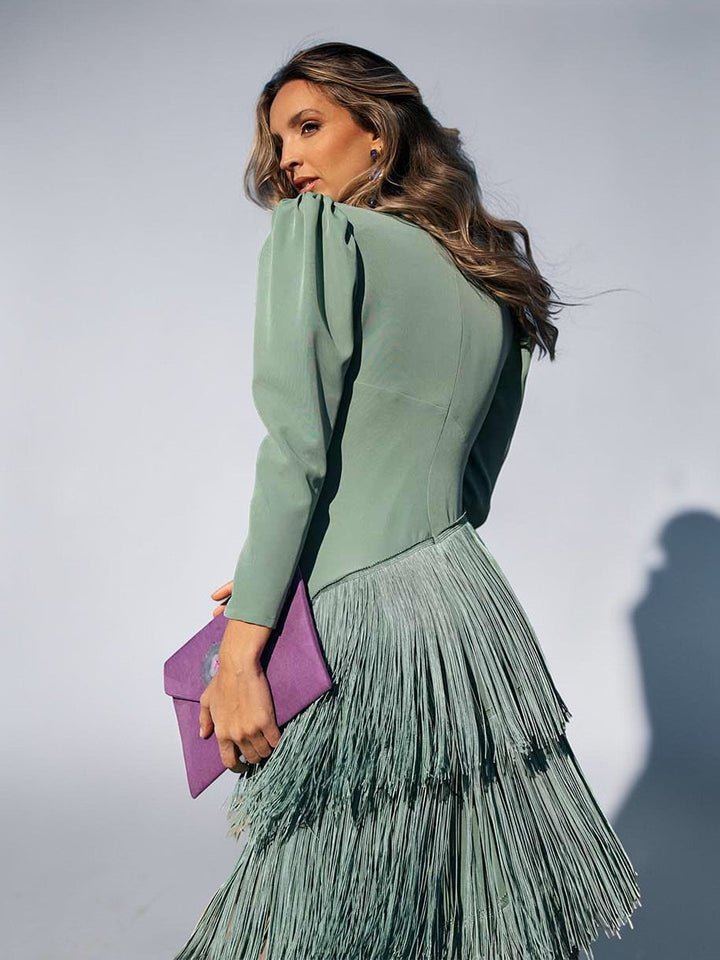 SOFIA - Elegant Fringe Dress