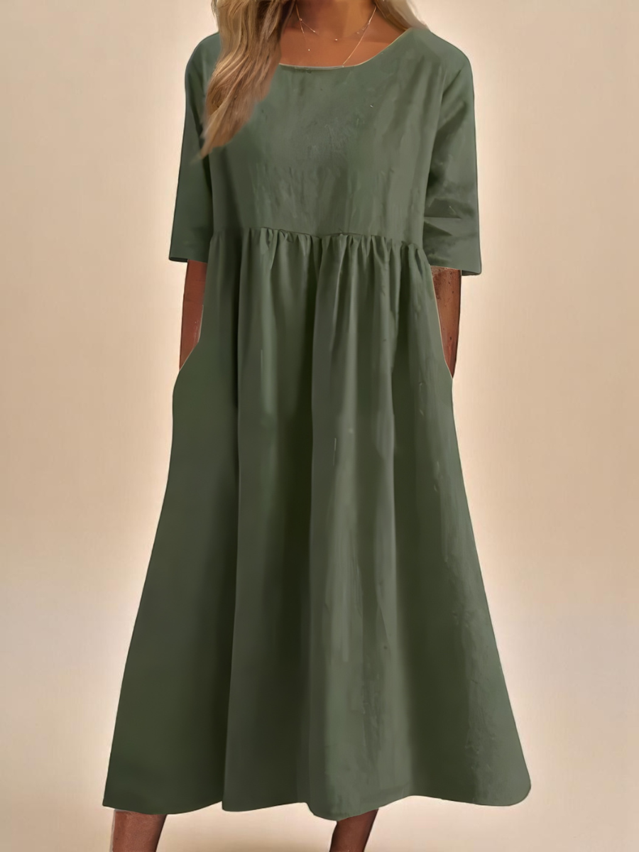 MIRANDA - Classic Mid Sleeve Dress
