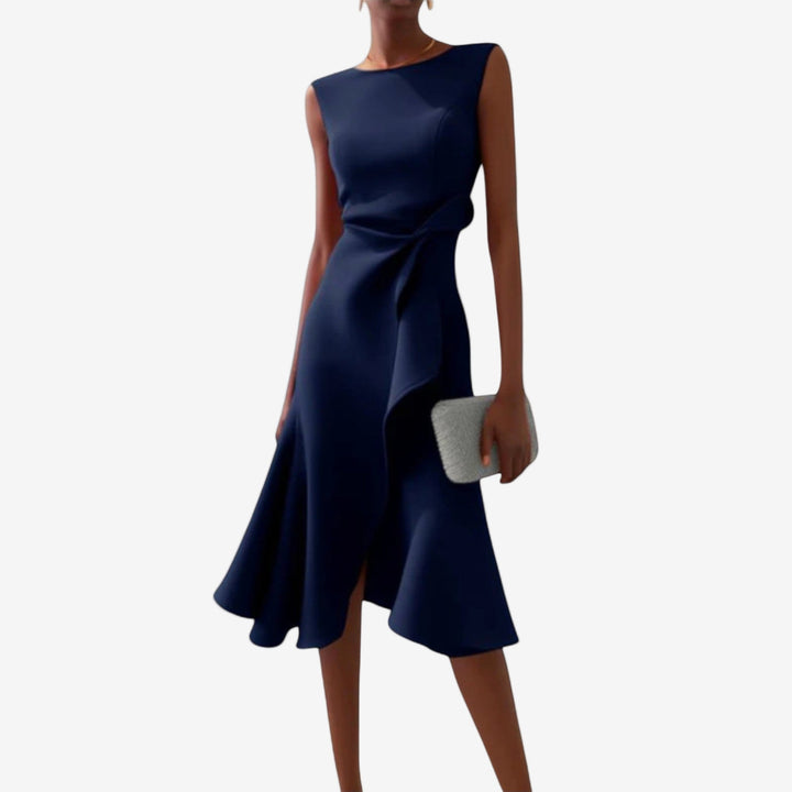 ELIANA - Elegant and Flowing Asymmetrical Midi Dress