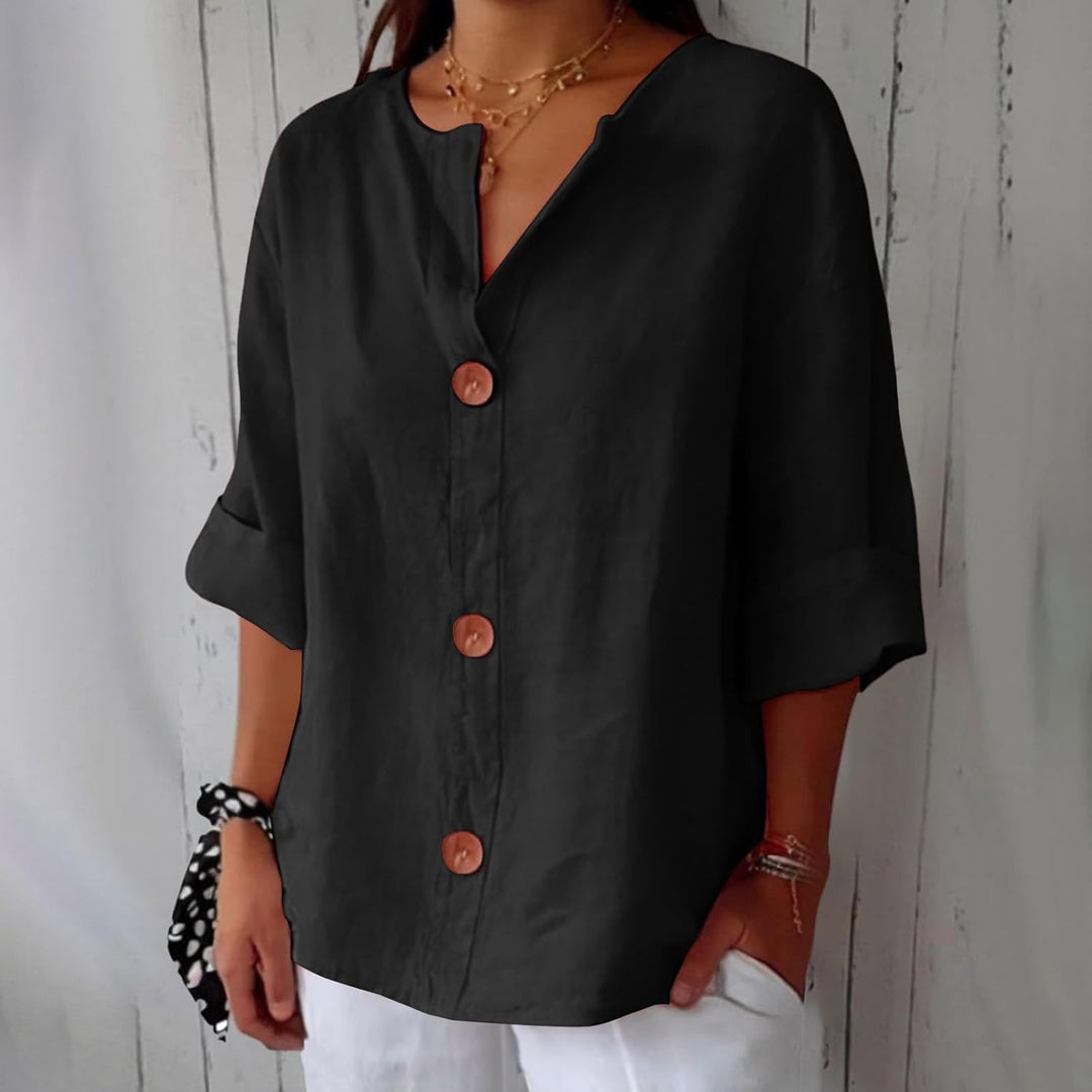 Hazel - Loose-fitting Summer Blouse