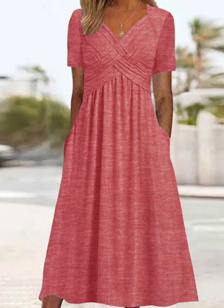 HANNAH - Crossover Elegance Dress