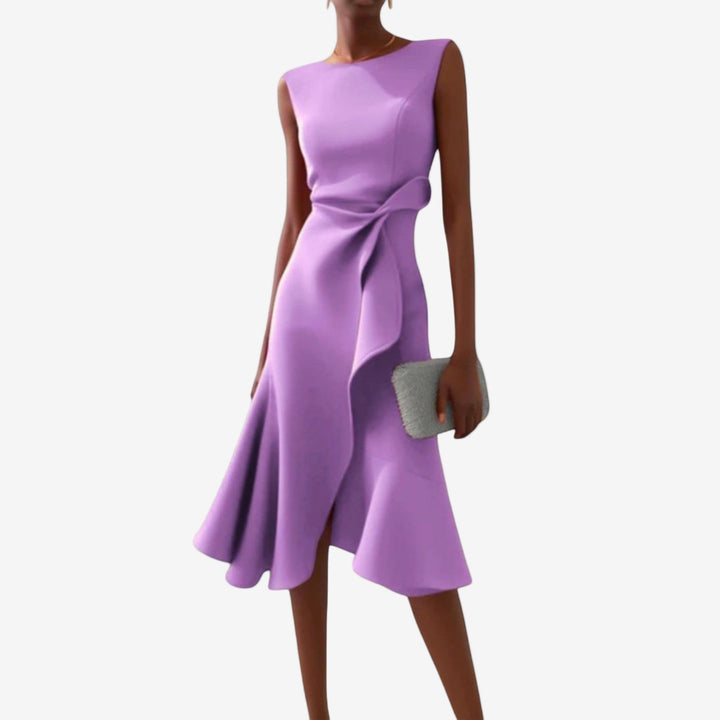 ELIANA - Elegant and Flowing Asymmetrical Midi Dress