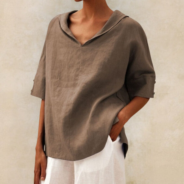 Mireina - Casual Loose-Fit Blouse