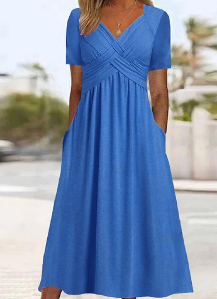 HANNAH - Crossover Elegance Dress