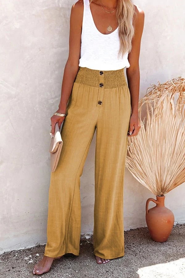 RIANA - Relaxed High-Waist Pants