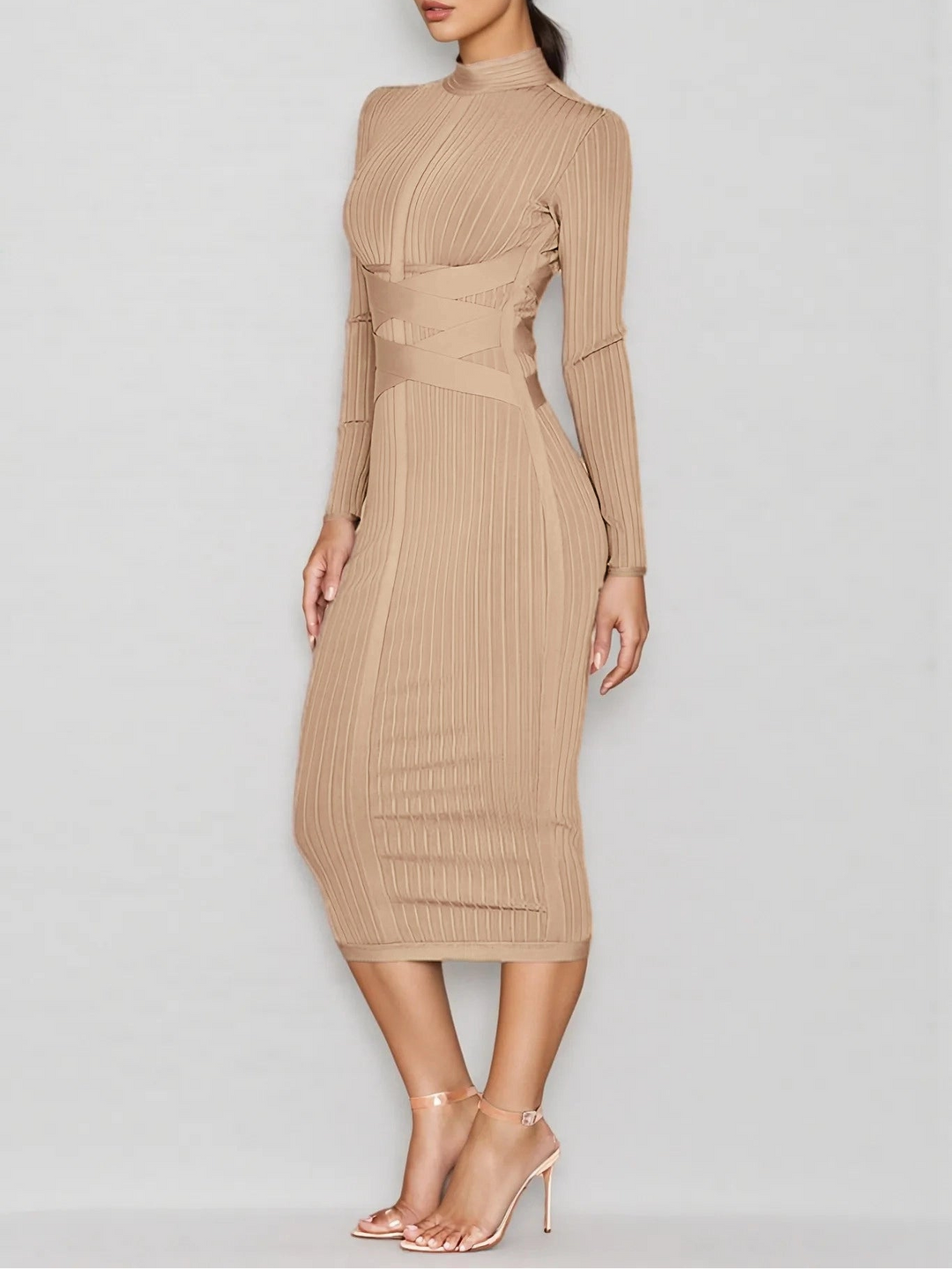 LAYRA - Solid Midi Dress