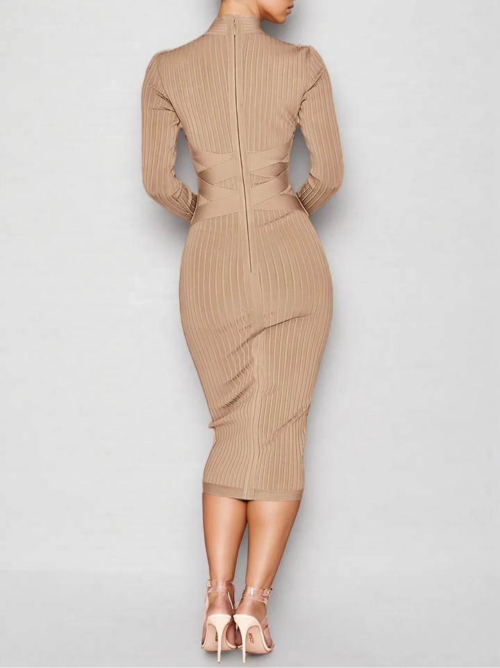 LAYRA - Solid Midi Dress