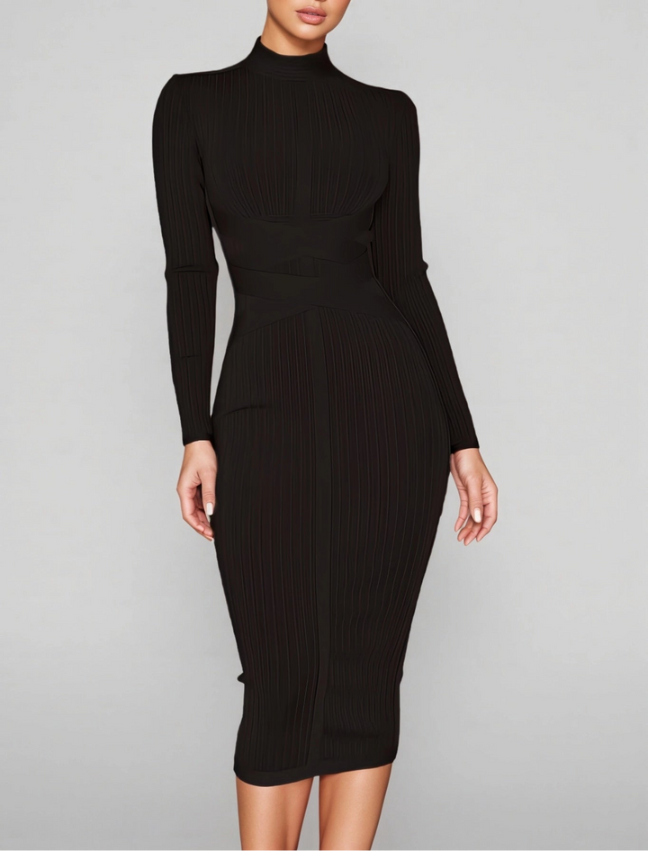 LAYRA - Solid Midi Dress