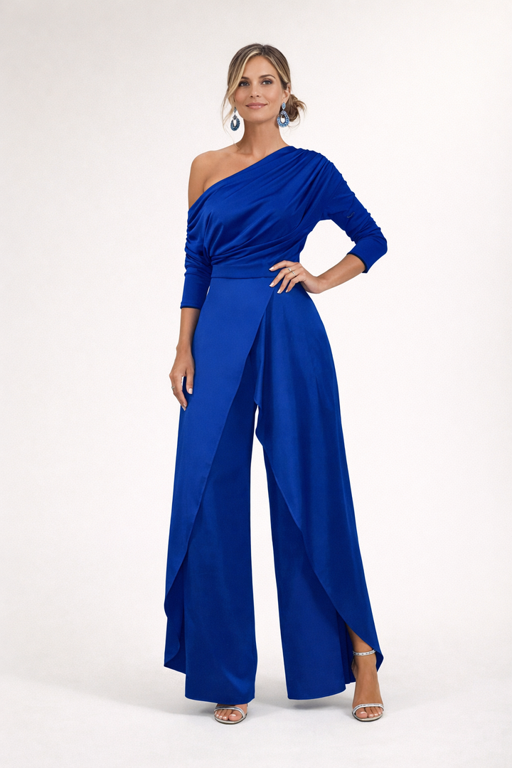 MANDY - Elegant One-Shoulder Jumpsuit
