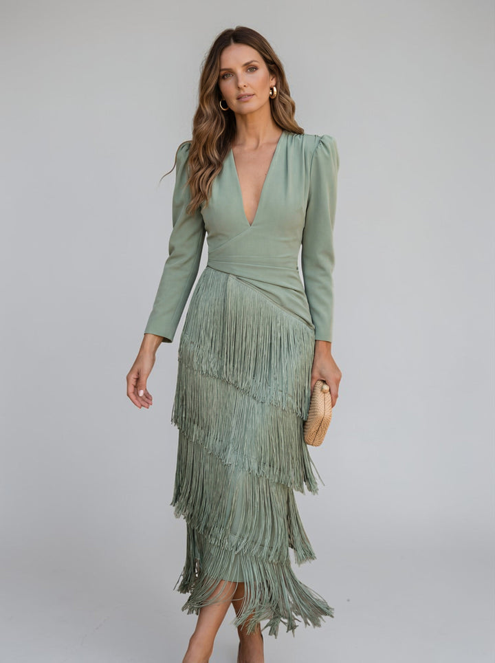 SOFIA - Elegant Fringe Dress