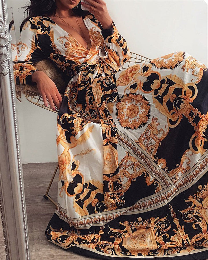 Faye - Boho Printed Dress