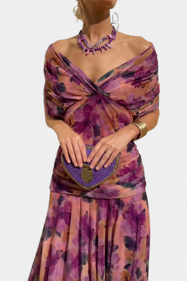 HELENA - Off Shoulder Maxi Dress