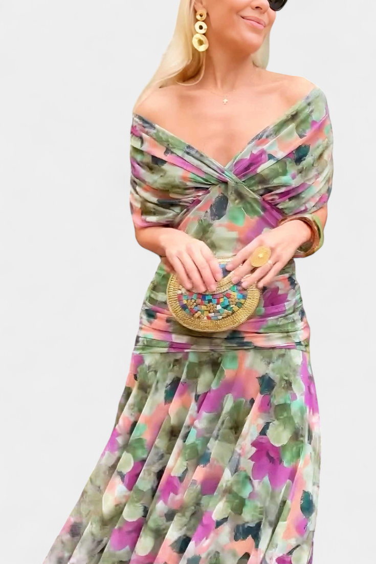HELENA - Off Shoulder Maxi Dress