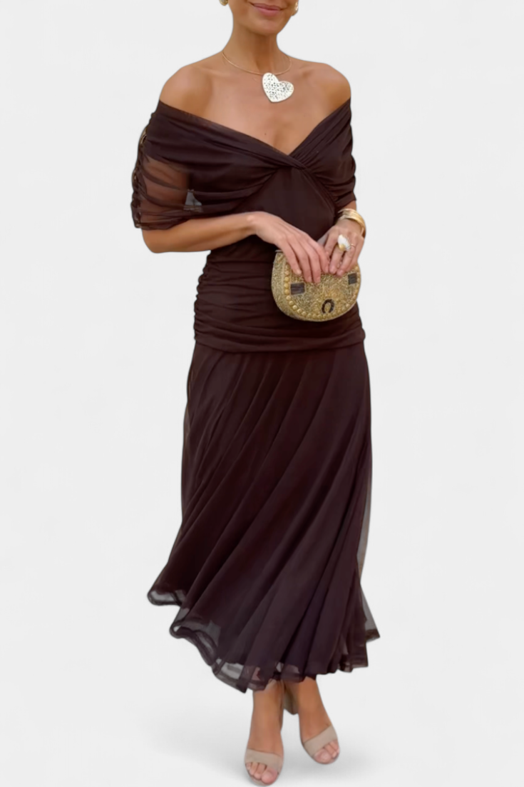 HELENA - Off Shoulder Maxi Dress