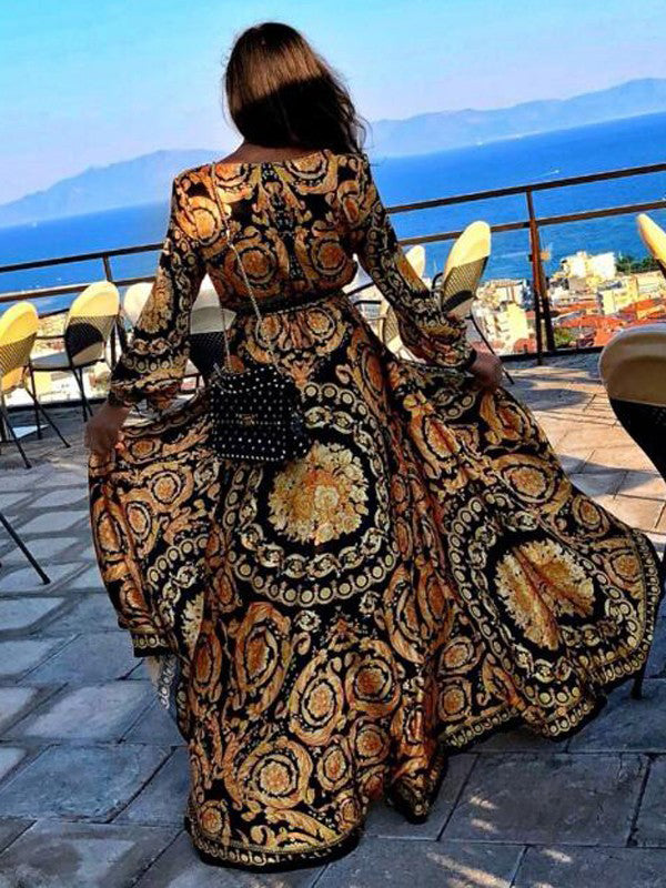 Faye - Boho Printed Dress