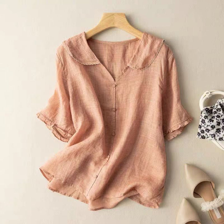 Kristi - Vintage Blouse with Button Detail