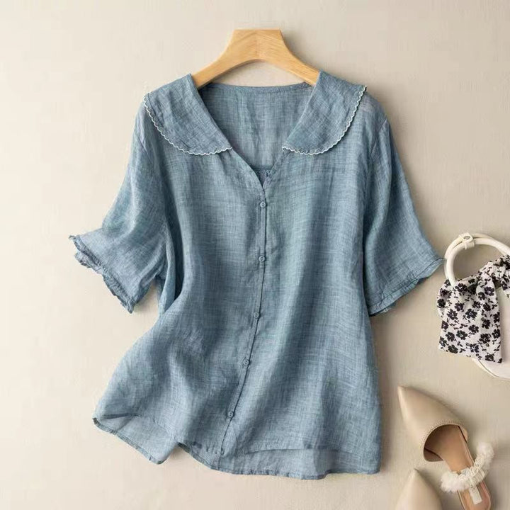 Kristi - Vintage Blouse with Button Detail