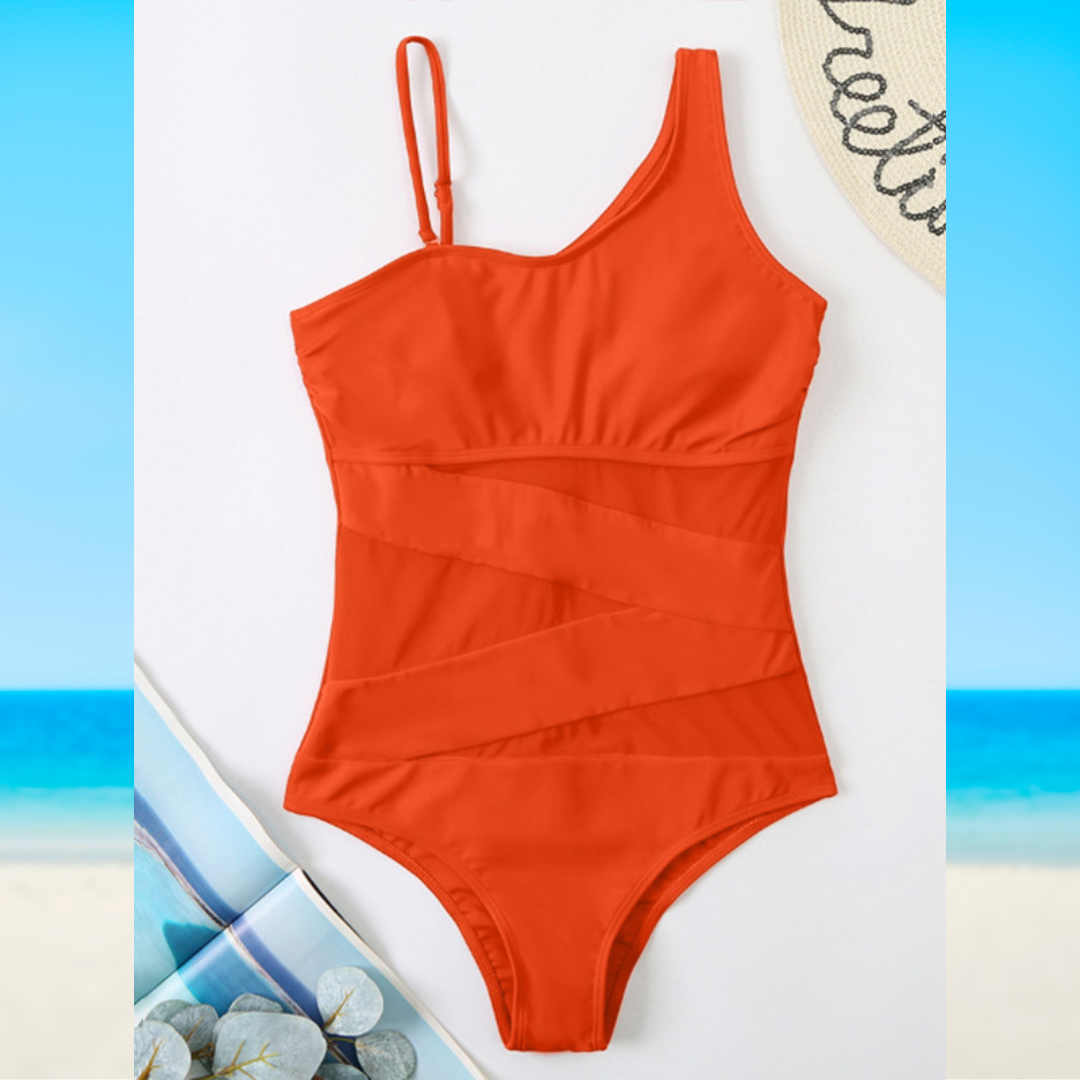 DENISE - Chic Asymmetrical Swimsuit