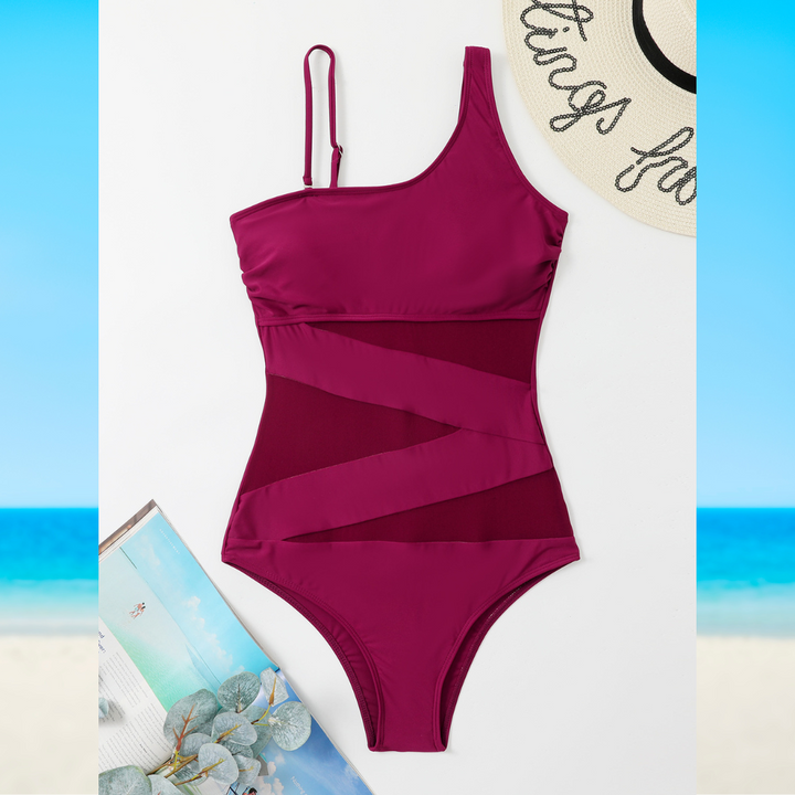 DENISE - Chic Asymmetrical Swimsuit