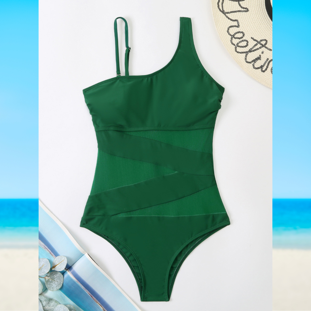 DENISE - Chic Asymmetrical Swimsuit