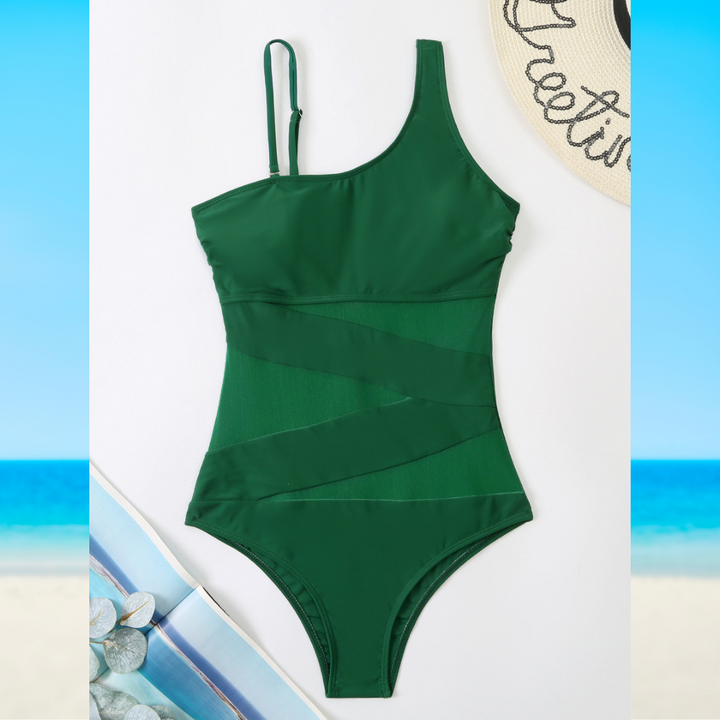 DENISE - Chic Asymmetrical Swimsuit