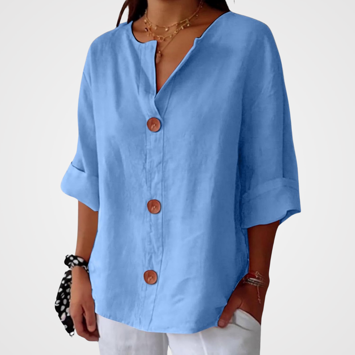 Hazel - Loose-fitting Summer Blouse