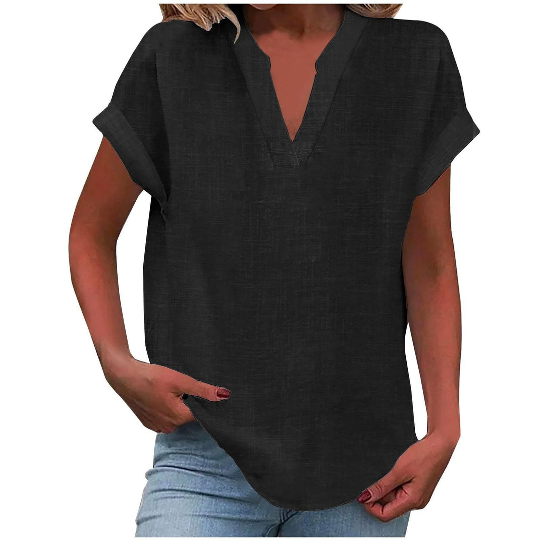 Lexa - Relaxed V-Neck Blouse