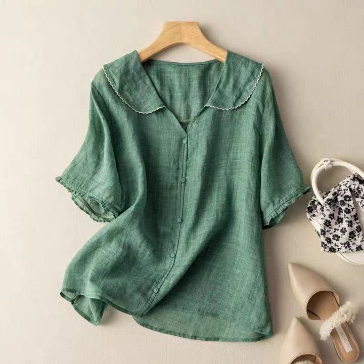 Kristi - Vintage Blouse with Button Detail