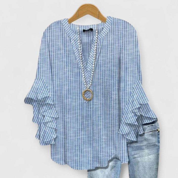 JULIA - Ruffle Sleeve Blouse