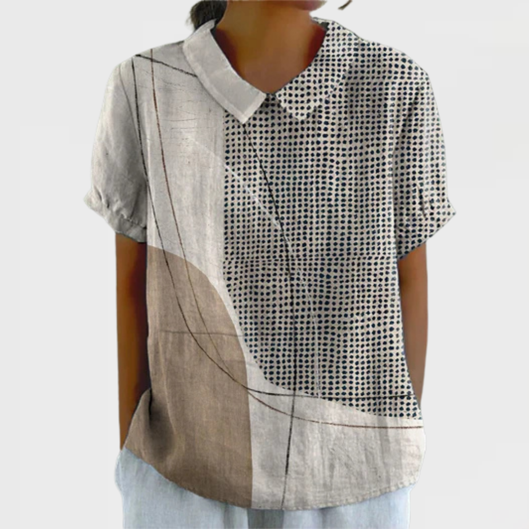 NAOMI - Shirt with Abstract Figures