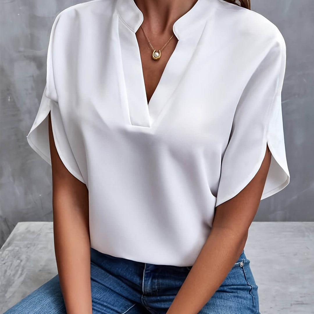ELLE - Stylish Cotton Blend Blouse