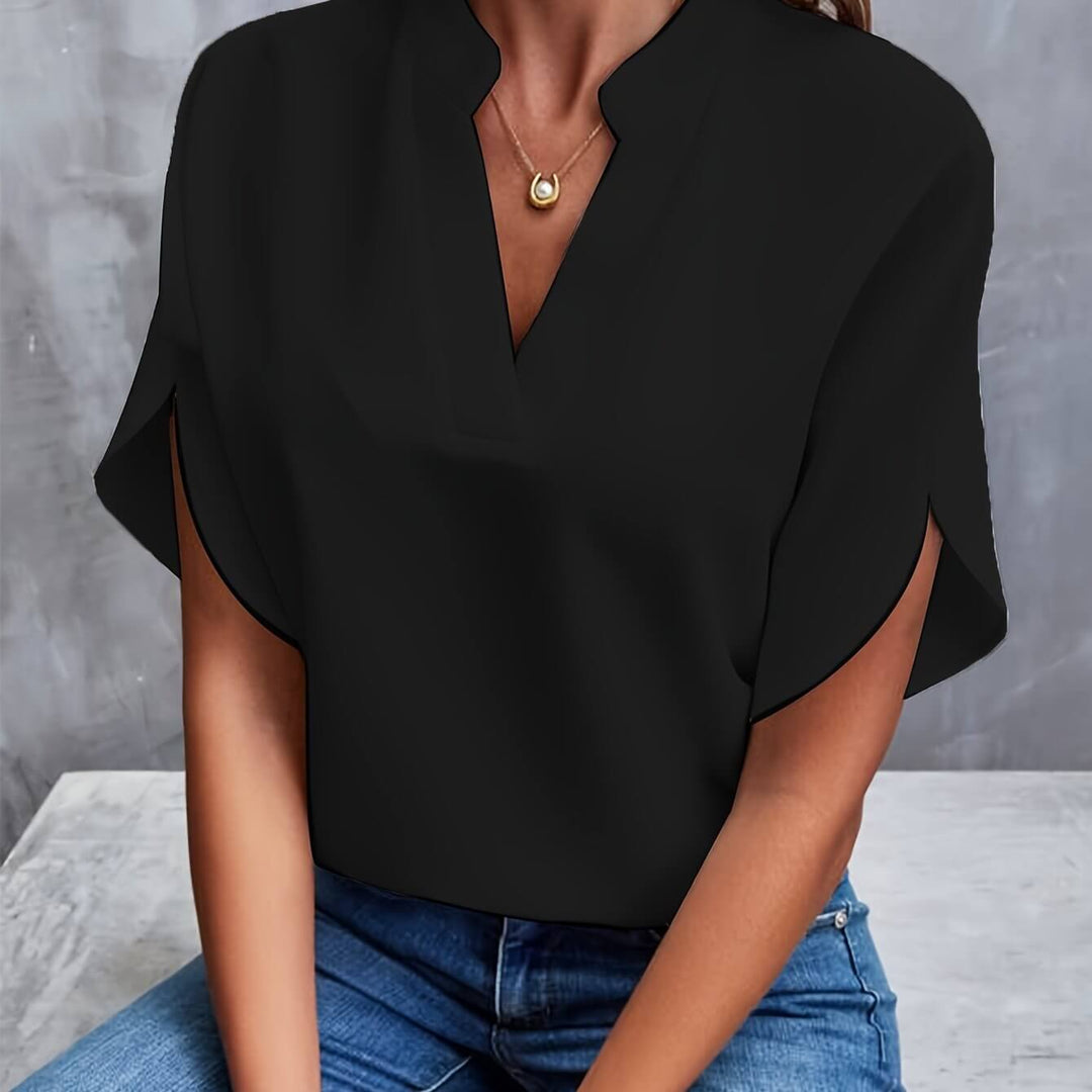 ELLE - Stylish Cotton Blend Blouse