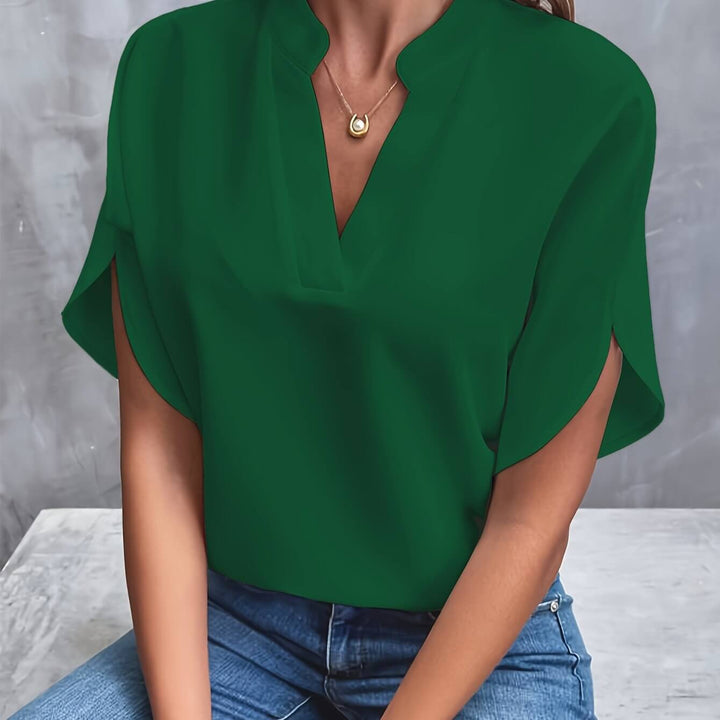 ELLE - Stylish Cotton Blend Blouse