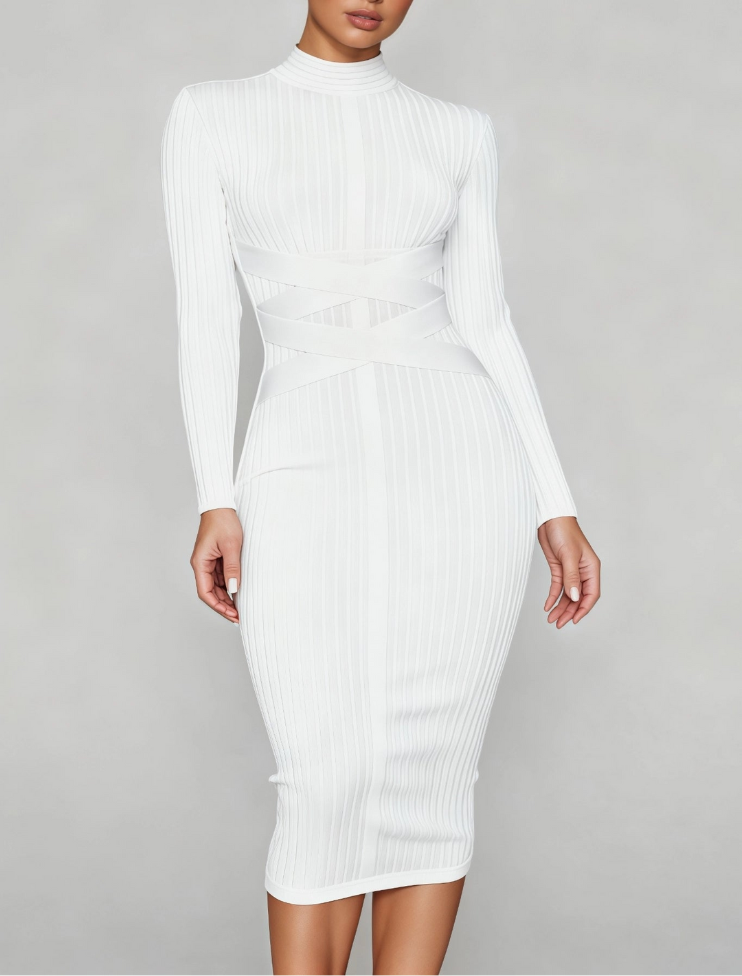 LAYRA - Solid Midi Dress