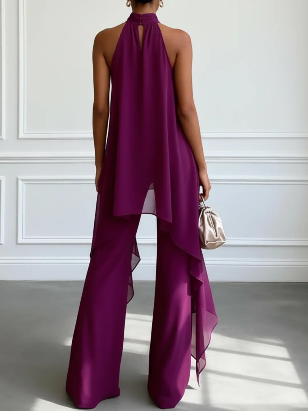 Viola - Elegant Halter Set with Trousers