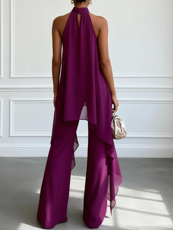 Viola - Elegant Halter Set with Trousers