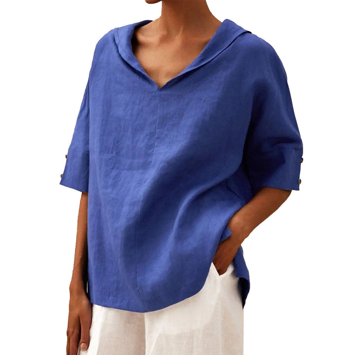 LOLA - Timeless Flowy V-Neck Blouse