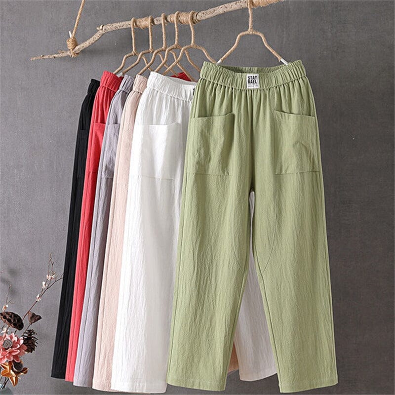 Olivia - Linen blend Trousers
