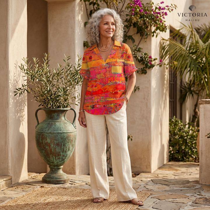 NAOMI - Shirt with Abstract Figures