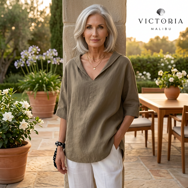 LOLA - Timeless Flowy V-Neck Blouse
