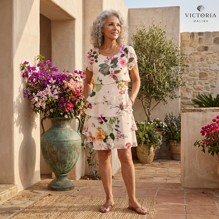 SACHA - Refined Petal Knee Length Dress