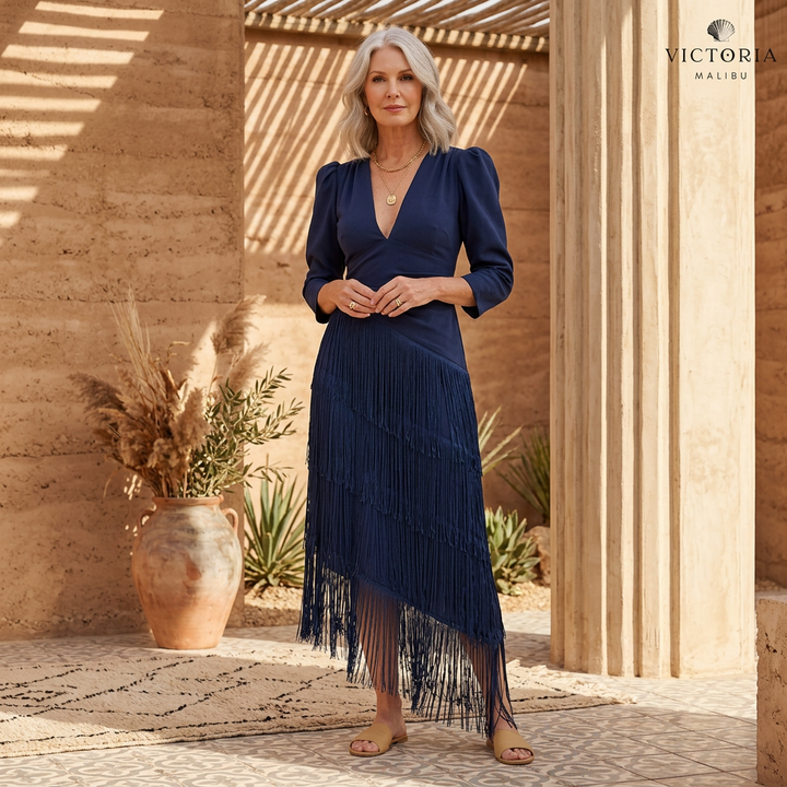 SOFIA - Elegant Fringe Dress
