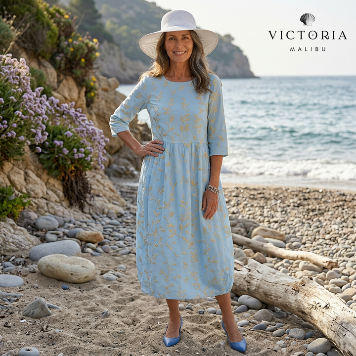 NORA - Floral Print Midi Dress