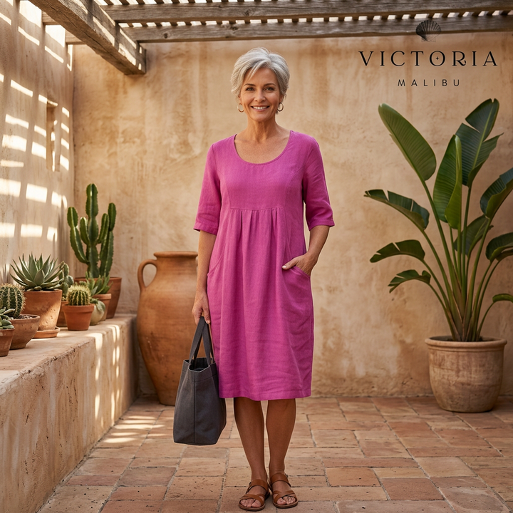 ANDREA - Elegant Casual Dress with Pockets